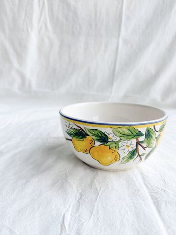 Sicilian Lemons Bowls, Set of 4