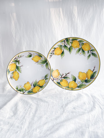 Sicilian Lemons Salad Plates, Set of 4