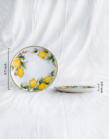 Sicilian Lemons Salad Plates, Set of 4